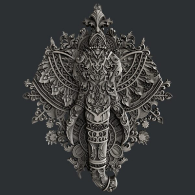 Silikónová forma Ornate elephant