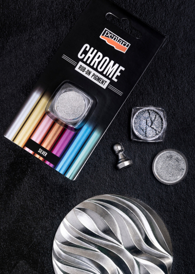 Rub-on pigment silver - strieborný