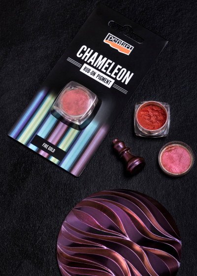 Rub-on pigment Chameleon fire gold