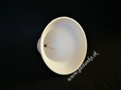 Biely plastový zvonček 7cm