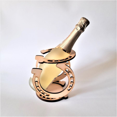 Stojan na fľašu podkova