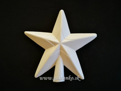 Bazár - Biela plastová hviezda-vrcholec