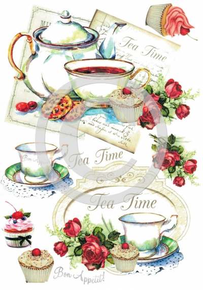 RP Tea time - biely porcelán