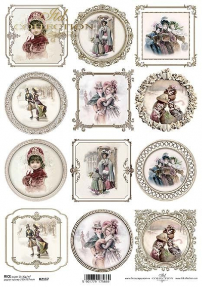 RP Viktoriánske Vianoce v ornamentálnych rámčekoch