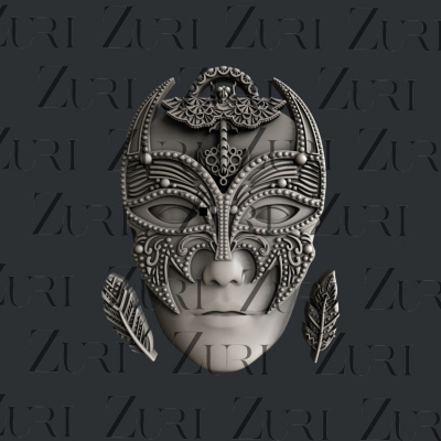 Silikónová forma Bohemian Mask set 3