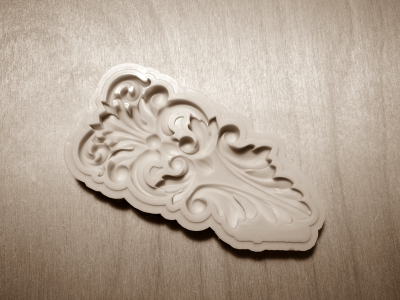 Silikónová forma Ornamentálny dekoprvok 67mm