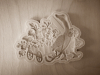 Silikónová forma Húska s vozíkom kvetov