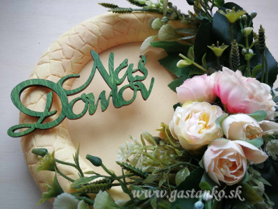 Nápis Náš domov 10cm