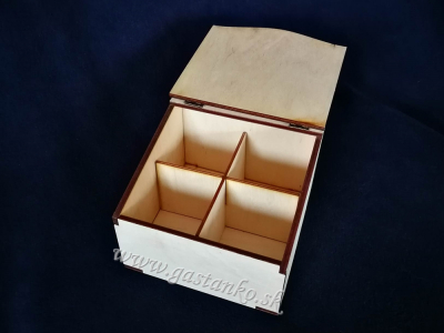 Krabička 4-priečinková šikmá