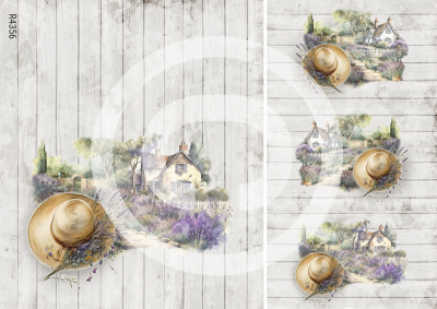 RP Francúzska levanduľa - klobúčiky a domčeky