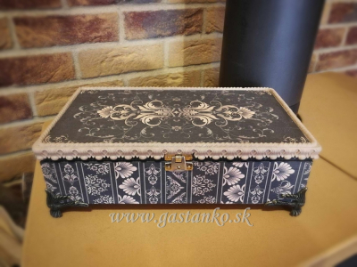 RP Damask - pruhy hnedé