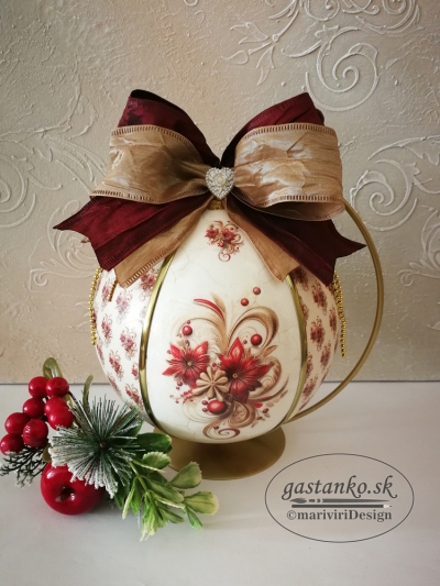 Biela plastová guľa 15cm