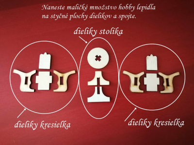 Ministolík s 2 kresielkami