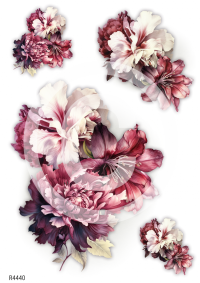 RP Burgundi - tri kvety