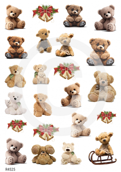 RP Klasické Vianoce - drobní medvedíci