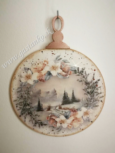 Závesná gulička 19cm s kaplíkom