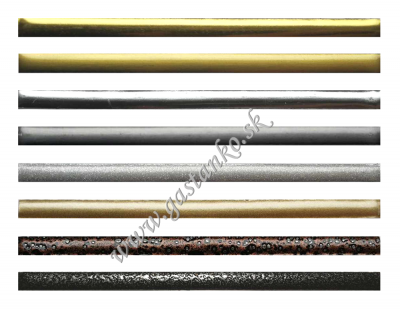 Kovový dekoračný prúžok 4,5mm antikovaný medený