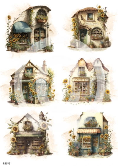 RP Francúzsky vidiek - 6 obchodíkov so slnečnicami