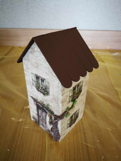 RP Diorama - priečelia tehlových domčekov malé