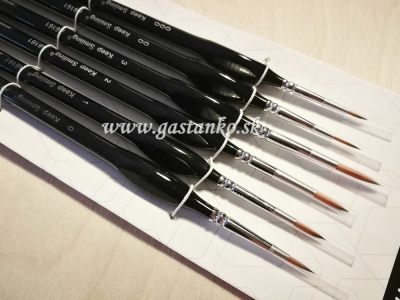 Ihličkové štetce Mini detail liner brush ergonomic 6-set