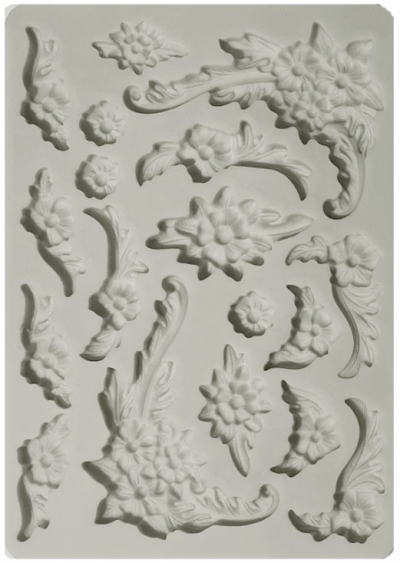 Silikónová forma Kvetované ornamenty a nárožníky