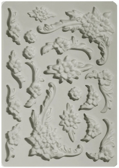 Silikónová forma Kvetované ornamenty a nárožníky