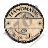 Samolepky Handmade s miestom na podpis