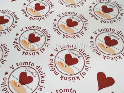 Samolepky V tomto dielku s miestom na podpis