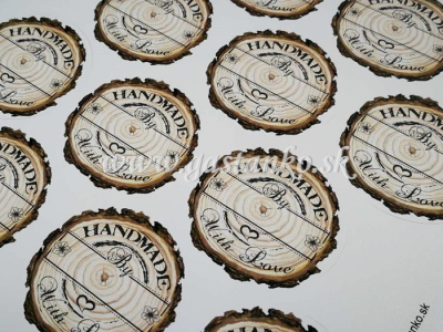 Samolepky Handmade s miestom na podpis