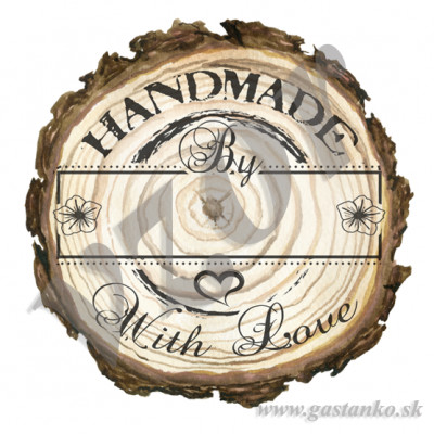Samolepky Handmade s miestom na podpis
