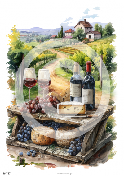 RP Víno - veľká scéna s vinicou