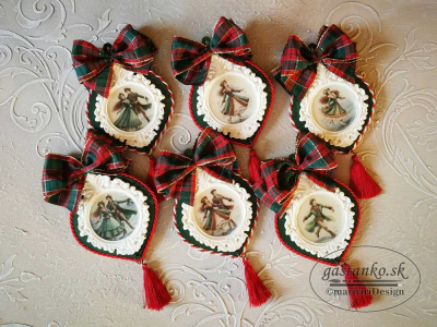 RP Viktoriánske Vianoce - drobné medailóny