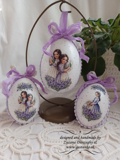 RP Vidiecka jar - deti s fialkami a konvalinkami 8cm