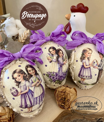 RP Vidiecka jar - deti s fialkami a konvalinkami 8cm