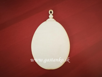 Drevené vajíčko 15cm s kaplíkom