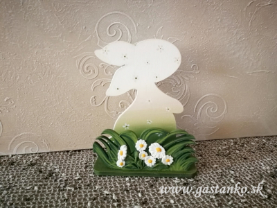 Stojanček na servítky Zajačik v tráve