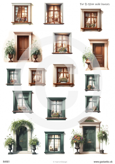 RP Diorama - elegantné okná a dvere mix 1