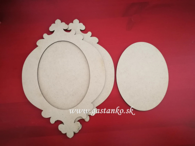 Vintage rámček 32cm univerzálny 3-set