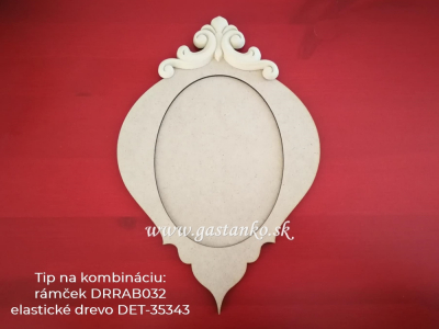 Vintage rámček 32cm zvislý 3-set