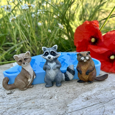 Silikónová forma Bobor-kuna-mýval