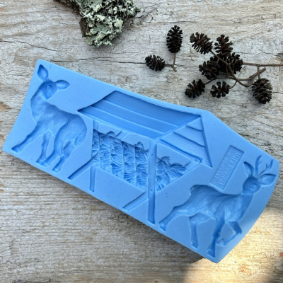 Silikónová forma Srnky pri kŕmidle