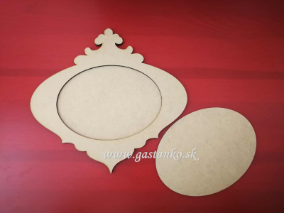 Vintage rámček š28cm ležatý 3-set