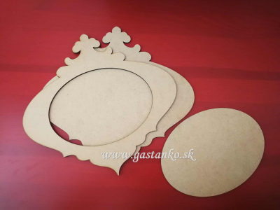 Vintage rámček š28cm ležatý 3-set