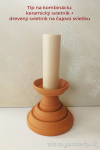 Keramický podstavec - svietnik fi15