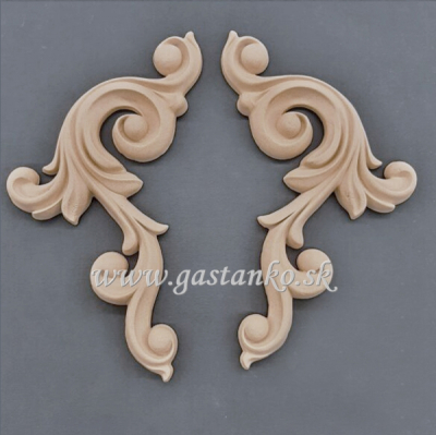 Ohybný dekoelement -elastické drevo 1pár 255x120mm