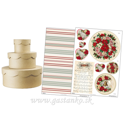 Kreatívny balíček Kartónové krabičky a ryžové papiere