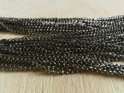Kovová retiazka oceľová sivá