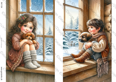 RP Na parapete vidieckeho okna - 2 motívy