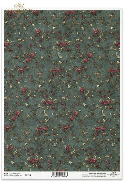 RP Vyšívané kvietkové girlandy