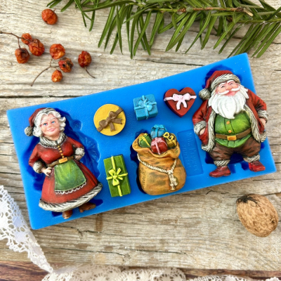 Silikónová forma Santa Claus a Mrs Claus